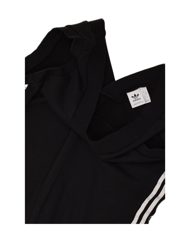 ADIDAS Womens Vest Top UK 10 Small Black Cotton | Vintage Adidas | Thrift | Second-Hand Adidas | Used Clothing | Messina Hembry 