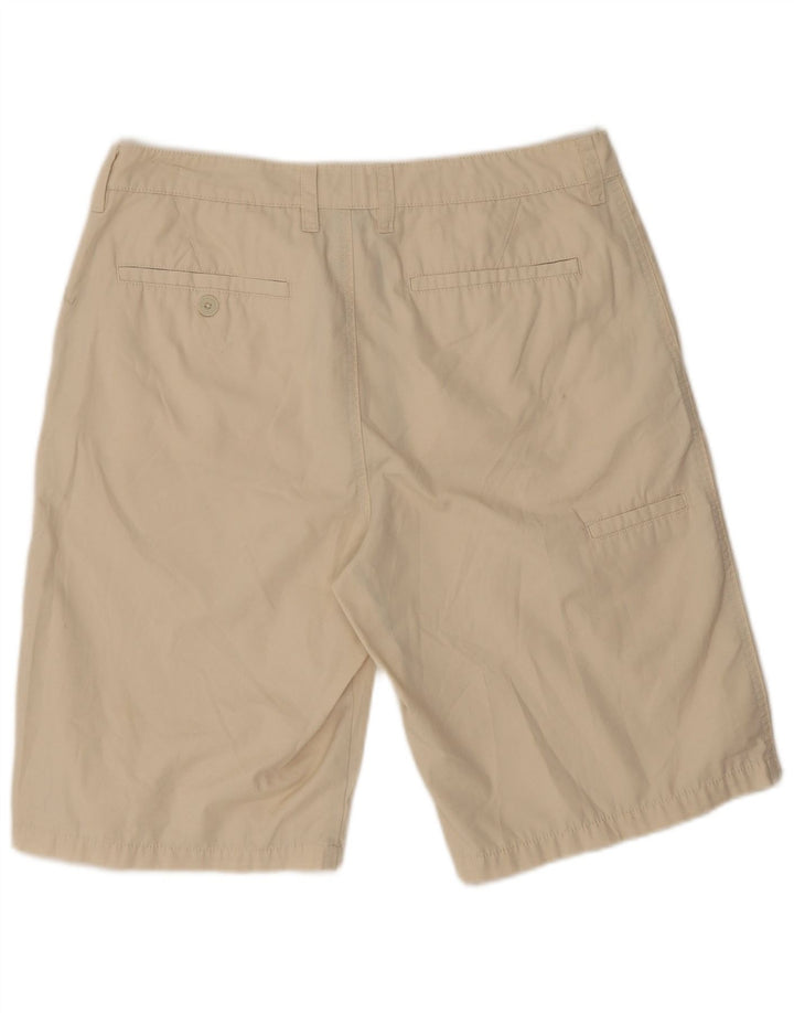 Vintage Mens Chino Shorts W33 Medium Beige Polyester