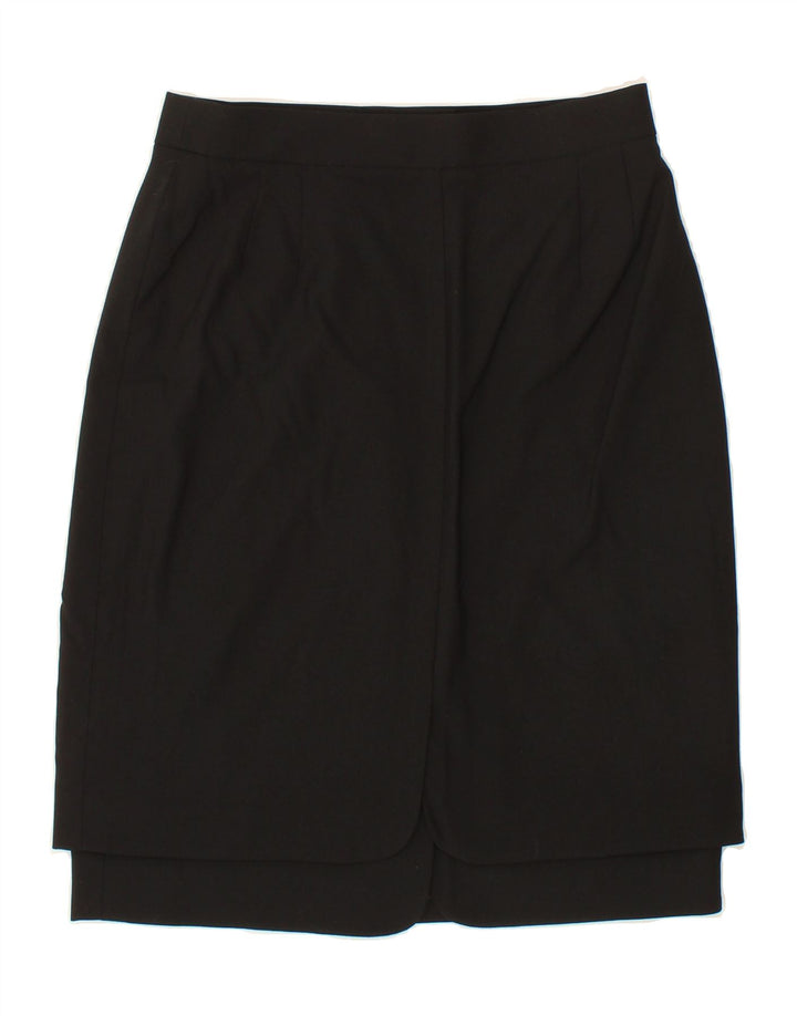 ESCADA Womens Pencil Skirt EU 36 Small W30  Black Wool Vintage Escada and Second-Hand Escada from Messina Hembry 