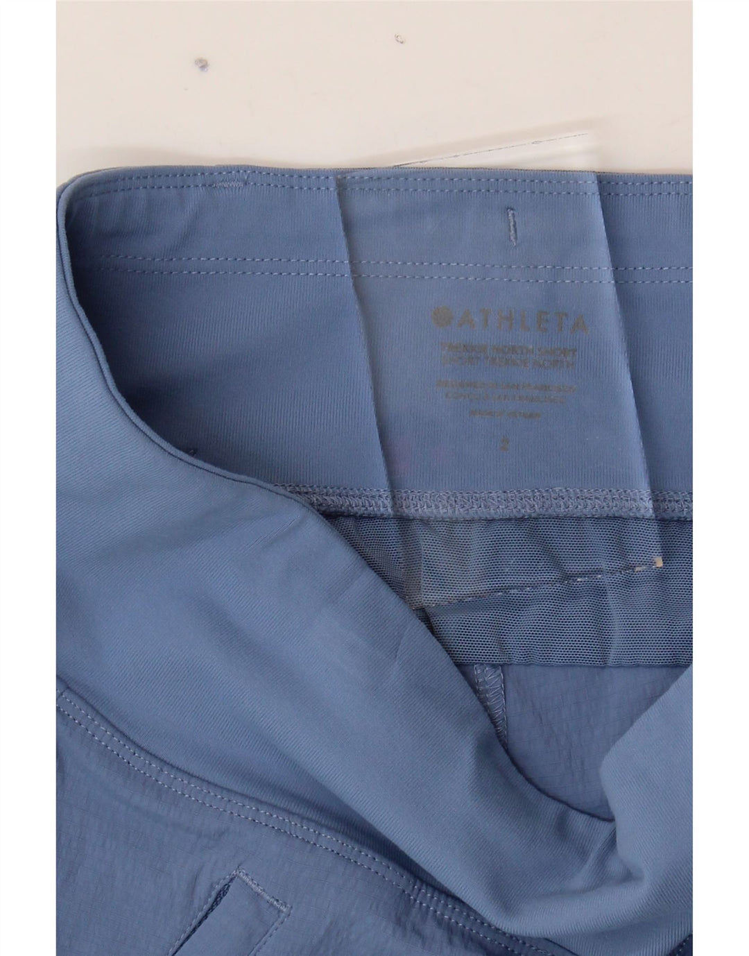 ATHLETA Womens Sport Shorts US 2 XS Blue Vintage Athleta and Second-Hand Athleta from Messina Hembry 