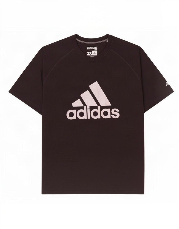 Adidas Mens Graphic T-Shirt Top 3XL Black Polyester