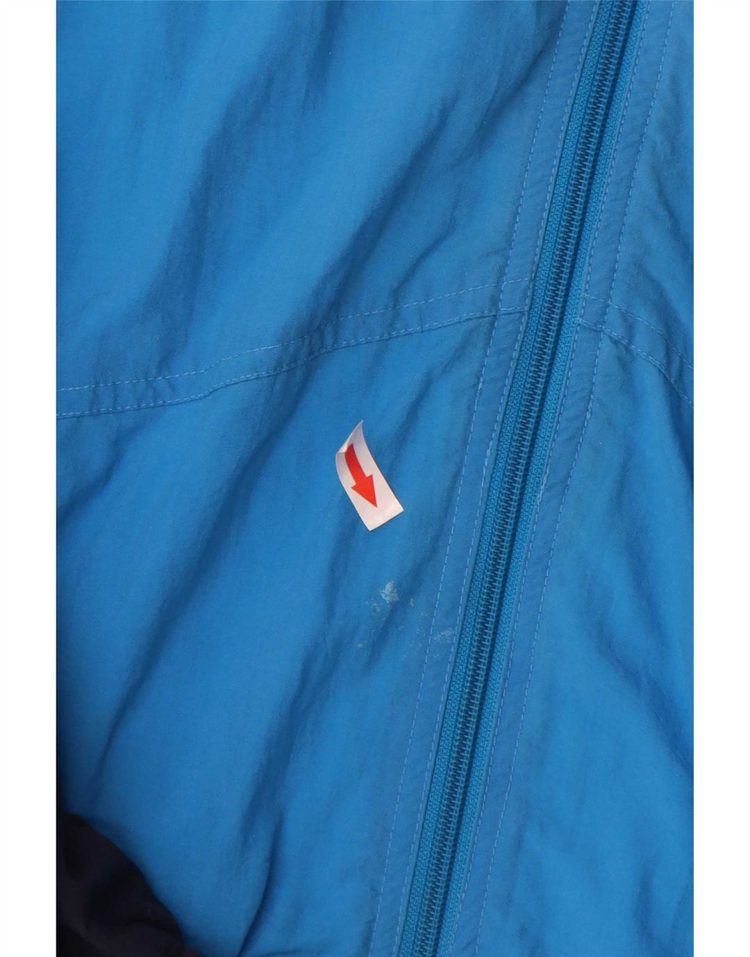 Vintage Mens Loose Fit Tracksuit Top Jacket Medium Blue Colourblock