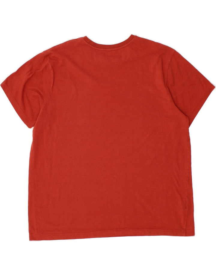 EDDIE BAUER Mens Graphic T-Shirt Top XL Red Cotton Vintage Eddie Bauer and Second-Hand Eddie Bauer from Messina Hembry 