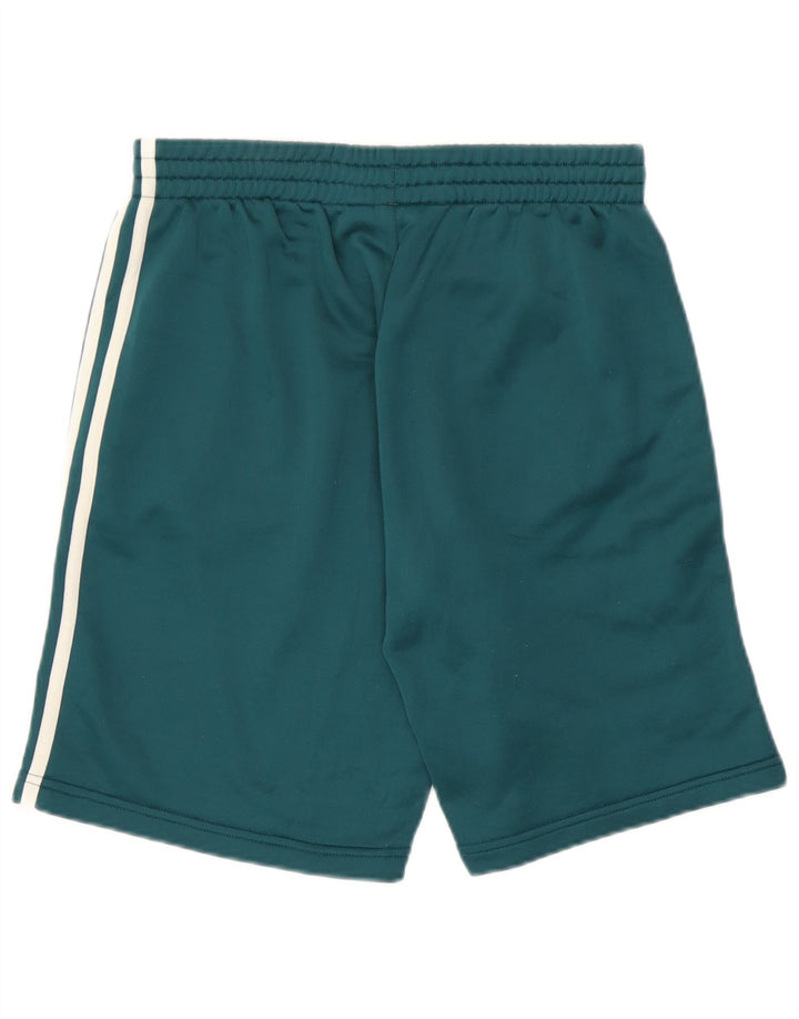 Adidas Boys Sport Shorts 15-16 Years Green Polyester