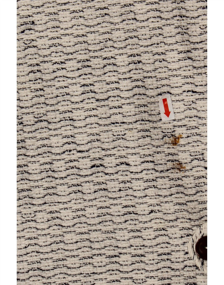 Vintage Mens Waistcoat Medium White Flecked