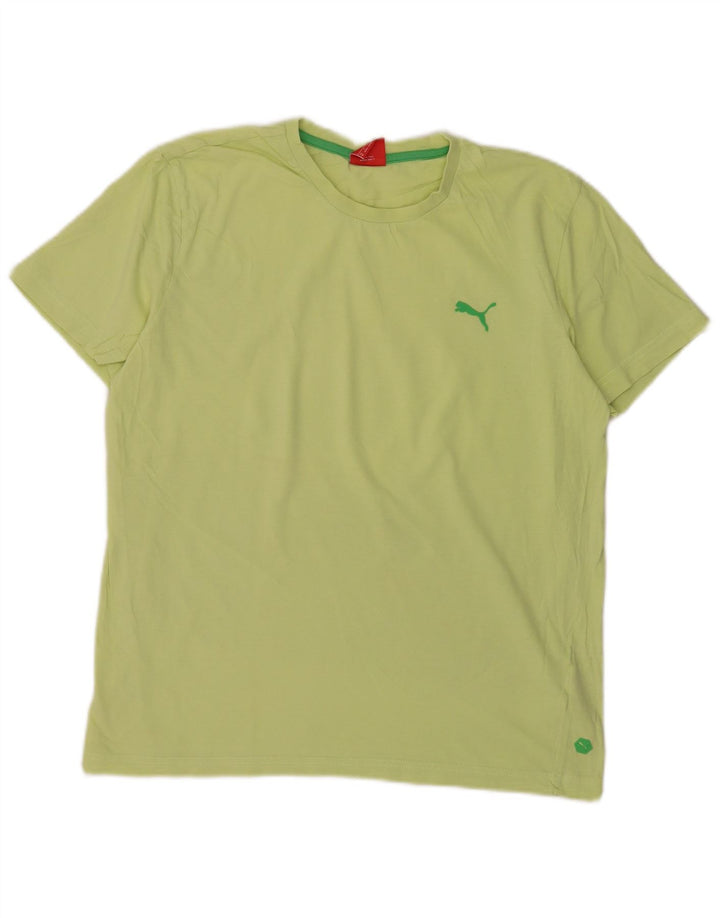 Puma Mens T-Shirt Top Medium Green