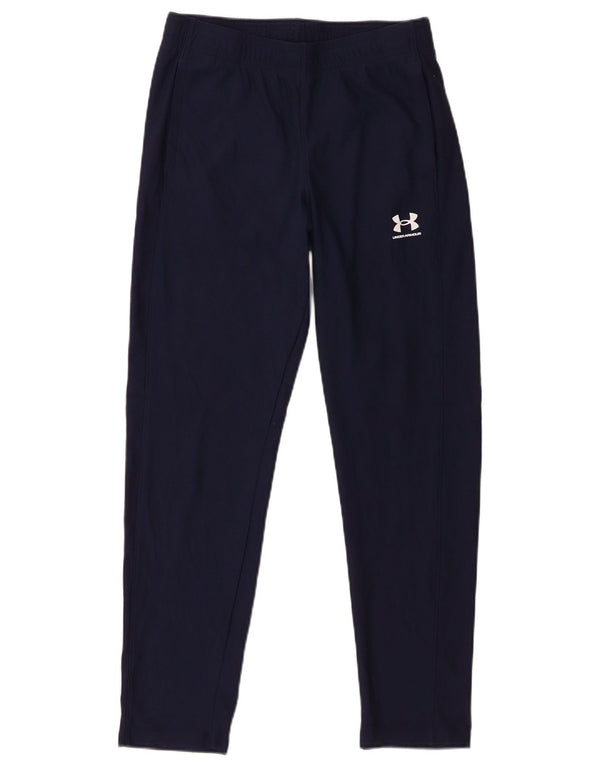 Under Armour Boys Tracksuit Trousers 13-14 Years XL  Navy Blue Polyester