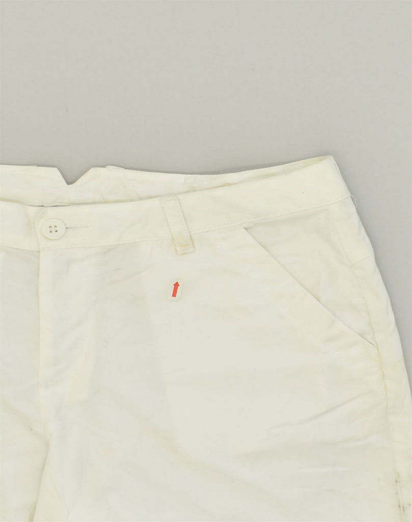 COLUMBIA Womens Chino Shorts US 14 XL W36 White Cotton | Vintage Columbia | Thrift | Second-Hand Columbia | Used Clothing | Messina Hembry 