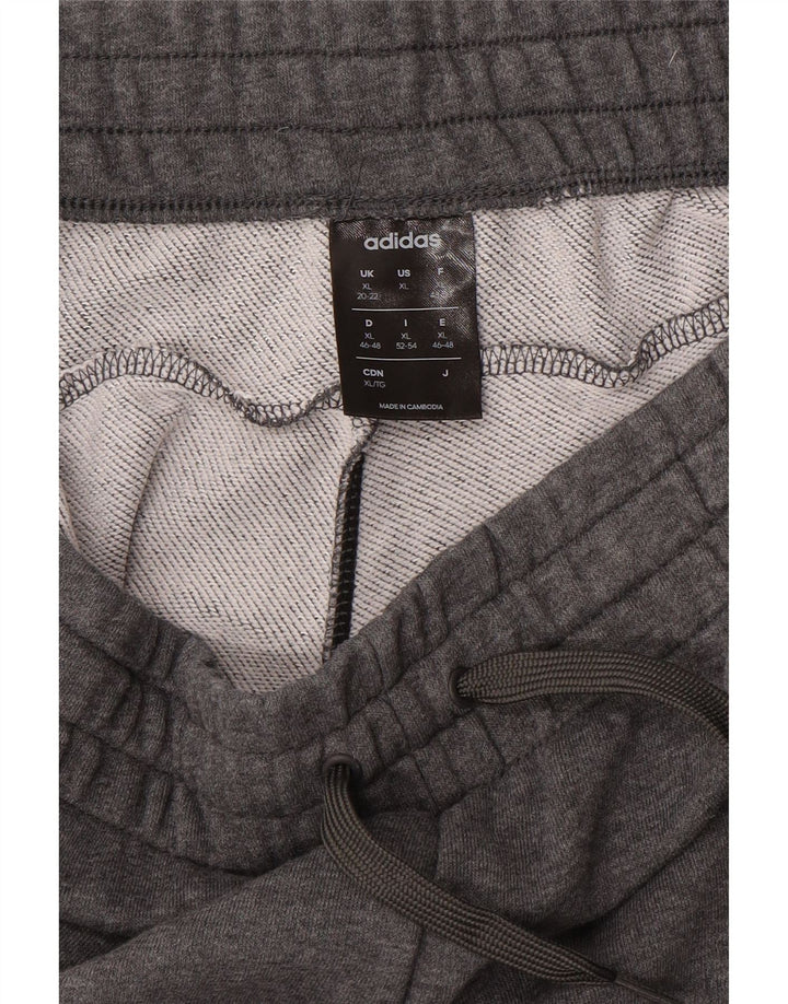 ADIDAS Womens Graphic Bermuda Sport Shorts UK 20/22 XL  Grey