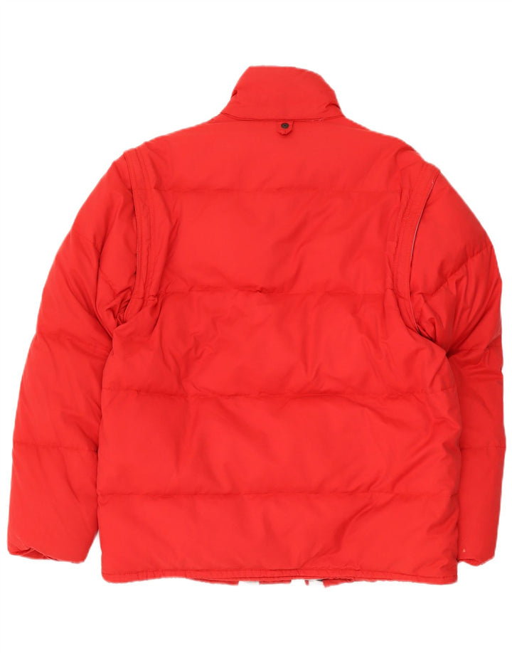 Bailo Mens Padded Jacket IT 46 Small Red Cotton