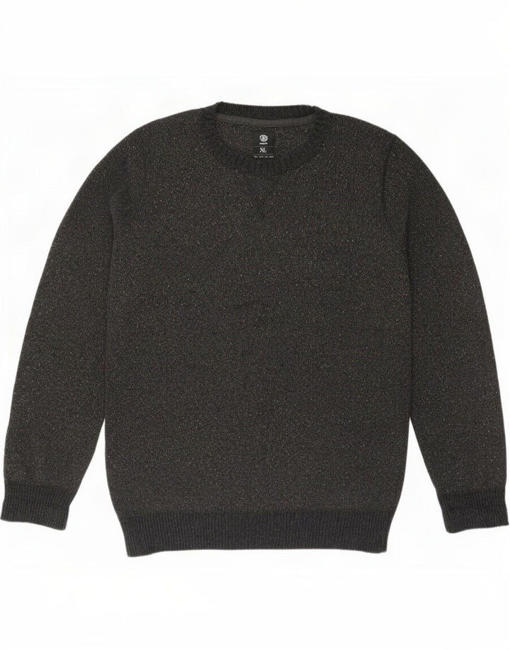 Element Mens Crew Neck Jumper Sweater XL Grey Flecked