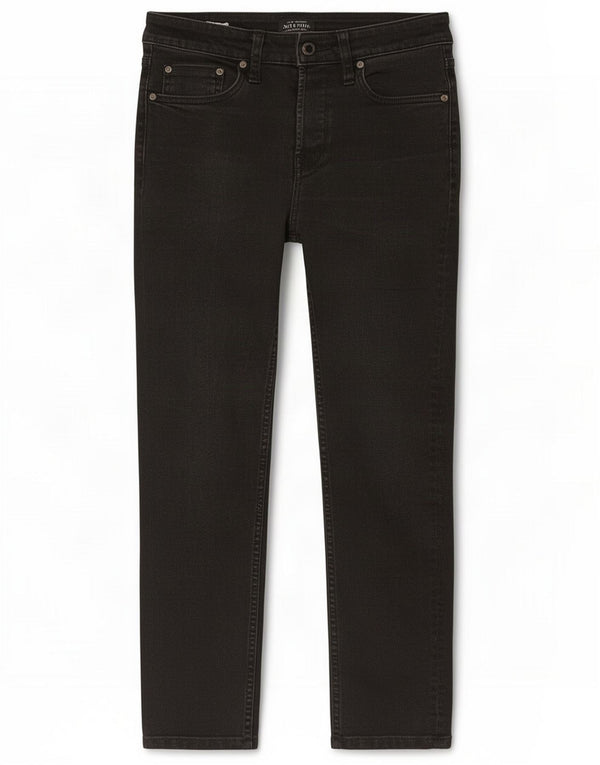 Jack & Jones Mens Skinny Jeans W30 L28 Black Cotton
