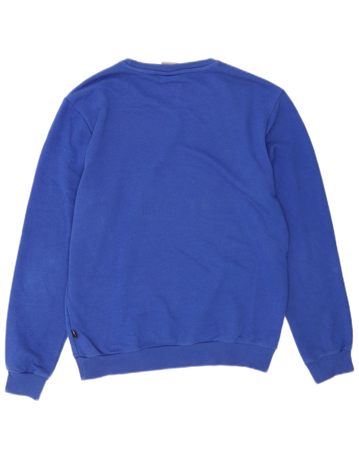 Puma Mens Graphic Sweatshirt Jumper Small Blue