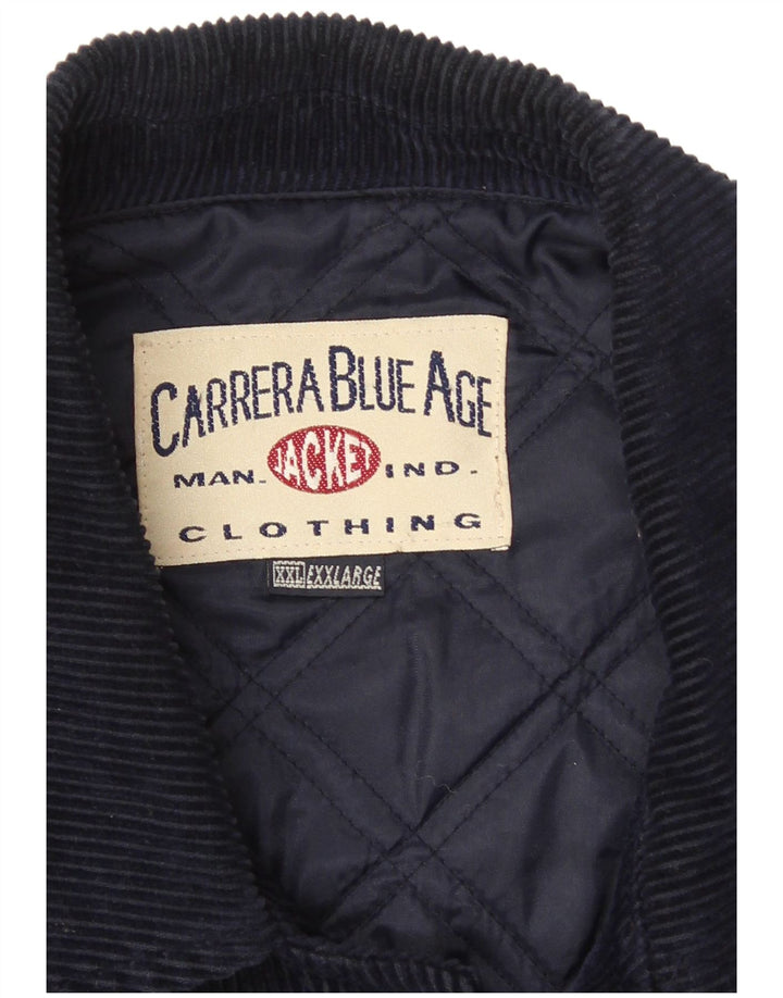 Carrera Mens Corduroy Jacket UK 44 2XL Navy Blue
