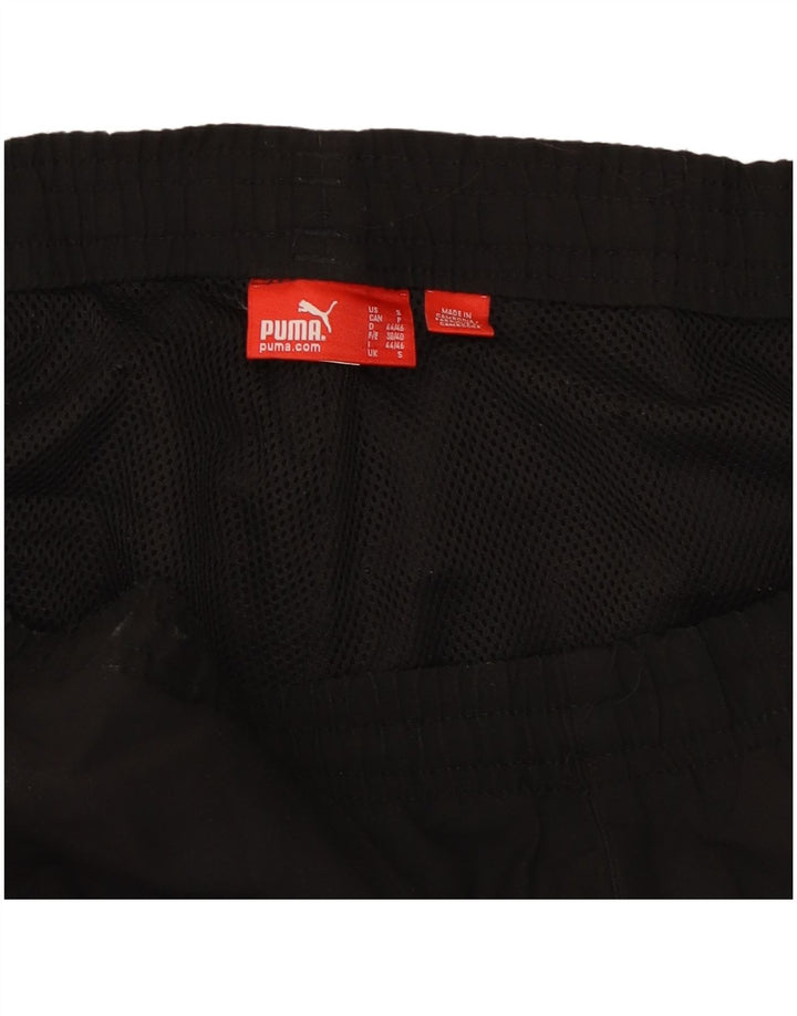 PUMA Mens Graphic Tracksuit Trousers Small  Black