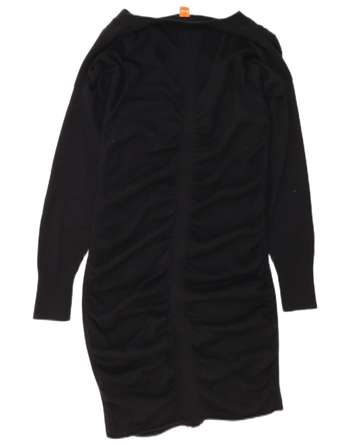 Hugo Boss Womens Bodycon Dress UK 12 Medium Black Wool
