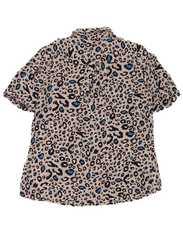 cherie Womens Shirt Blouse IT 42/44 Medium Multicoloured Animal Print