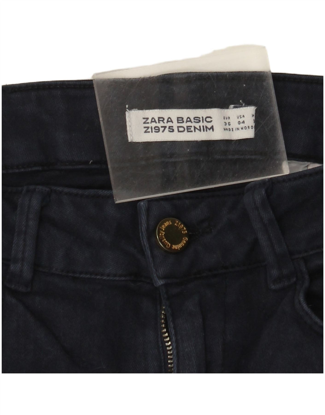 Zara Womens Slim Jeans EU 36 XS W26 L29 Navy Blue