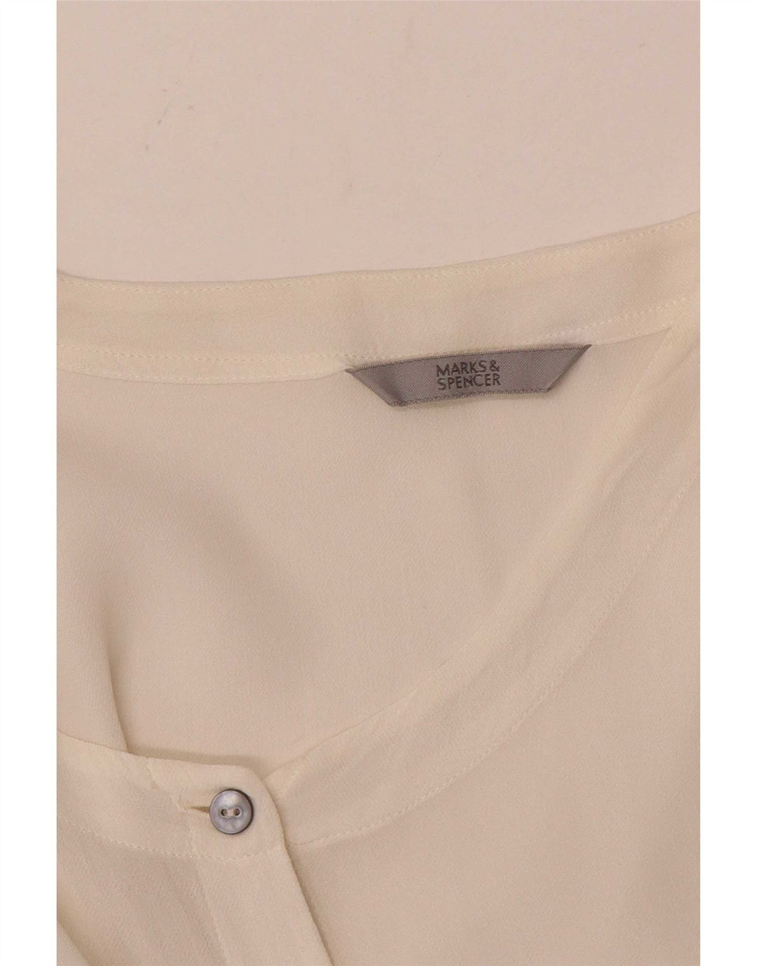Marks & Spencer Womens Shirt Blouse UK 16 Large White