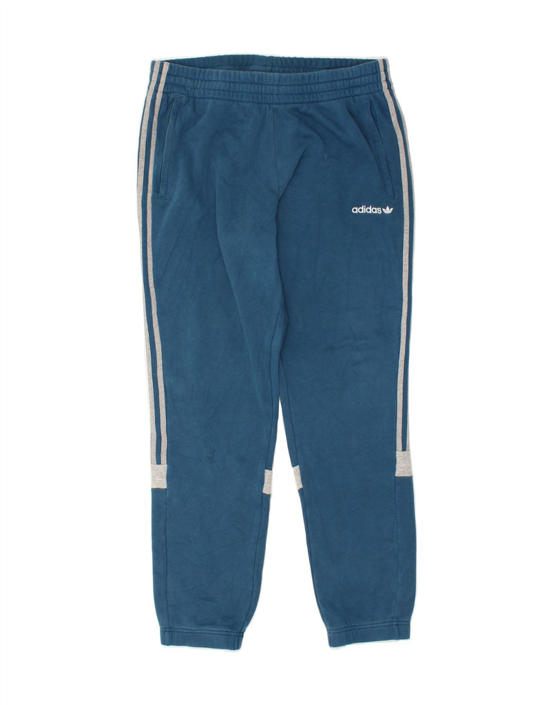 ADIDAS Mens Tracksuit Trousers Joggers XL Blue Colourblock Cotton | Vintage Adidas | Thrift | Second-Hand Adidas | Used Clothing | Messina Hembry 