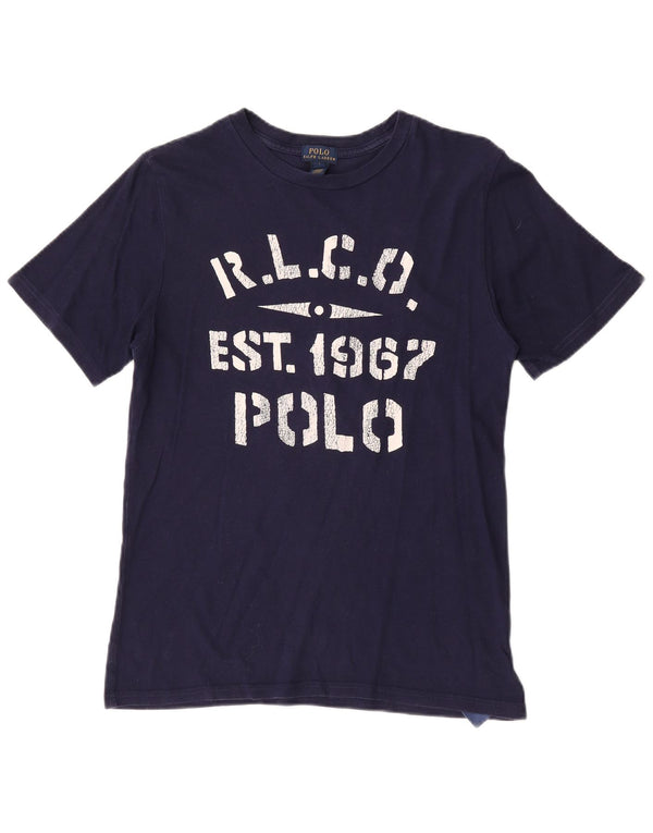 Polo Ralph Lauren Boys Graphic T-Shirt Top 14-15 Years Large Navy Blue