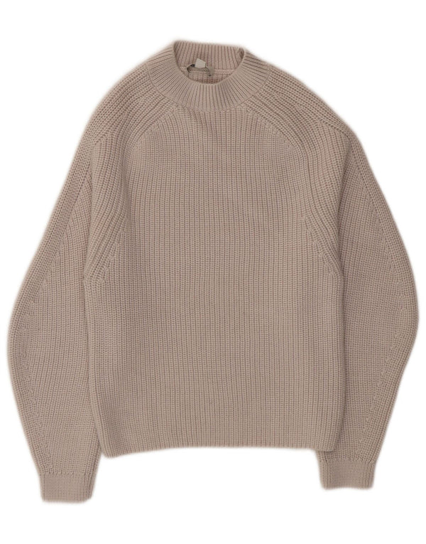 Cos Womens Turtle Neck Jumper Sweater UK 6 XS Grey Wool