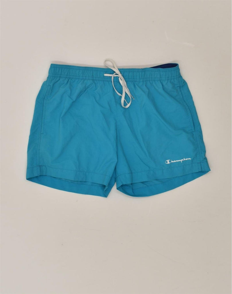 CHAMPION Mens Sport Shorts Small Blue Polyamide | Vintage Champion | Thrift | Second-Hand Champion | Used Clothing | Messina Hembry 