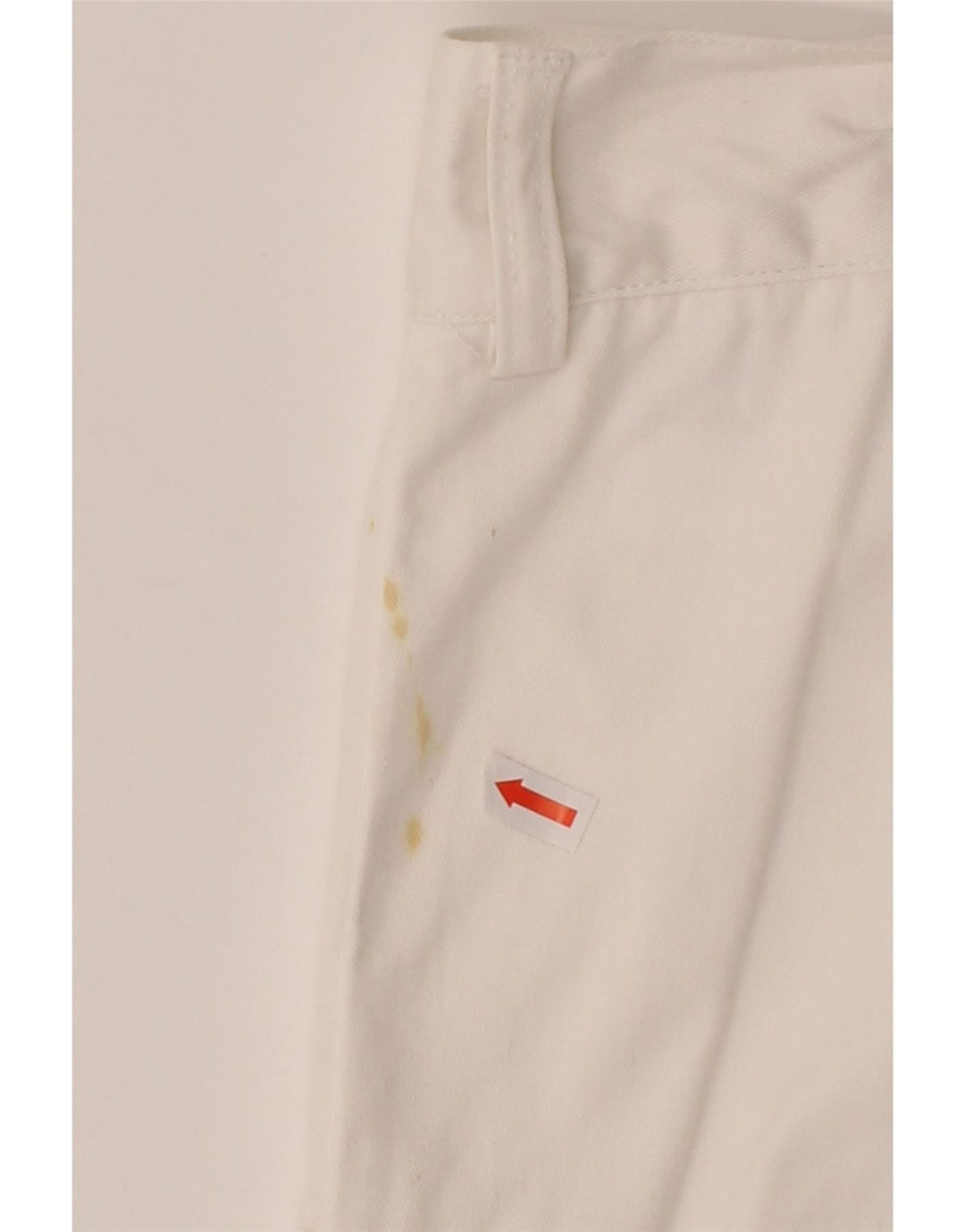 DICKIES Womens Straight Cargo Trousers W32 L31 White Cotton Vintage Dickies and Second-Hand Dickies from Messina Hembry 