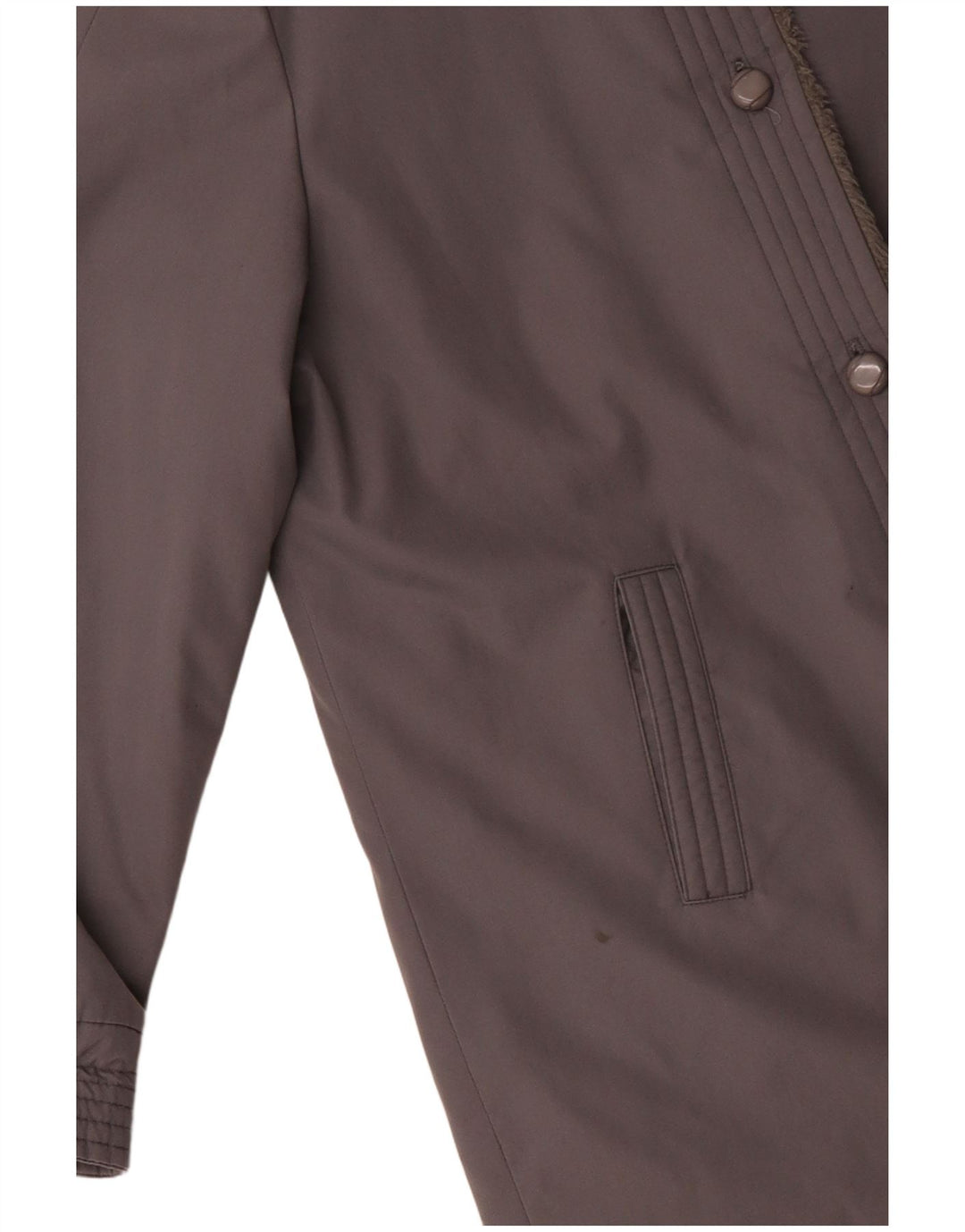 DANNIMAC Womens Sherpa Overcoat UK 18 XL Grey Cotton