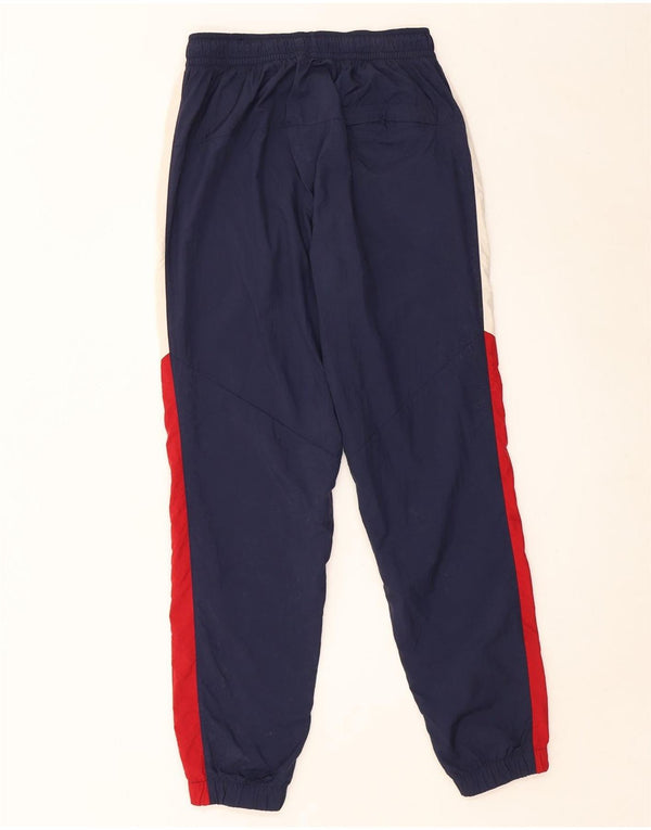 Nike Mens Tracksuit Trousers Joggers Small W27 L27 Navy Blue Colourblock