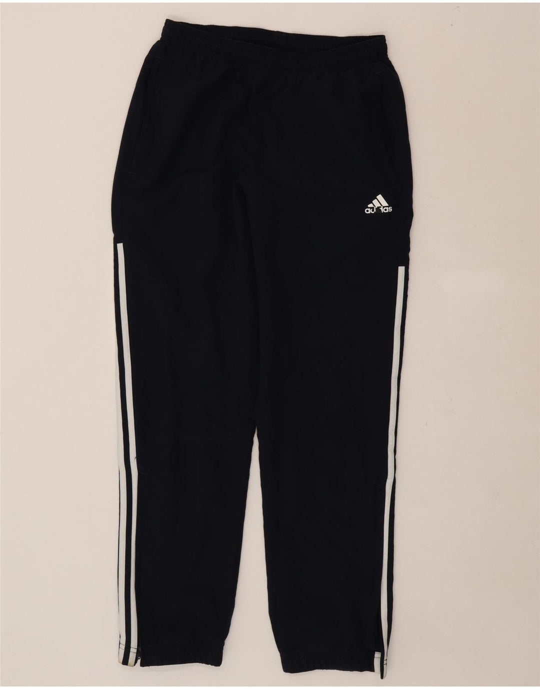 ADIDAS Mens Tracksuit Trousers Joggers Small  Navy Blue Polyester