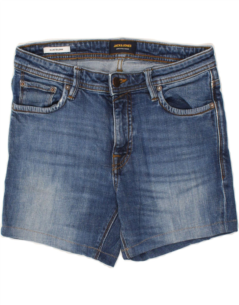 JACK & JONES Mens GLENN Denim Shorts W30 Medium Blue Cotton | Vintage Jack & Jones | Thrift | Second-Hand Jack & Jones | Used Clothing | Messina Hembry 