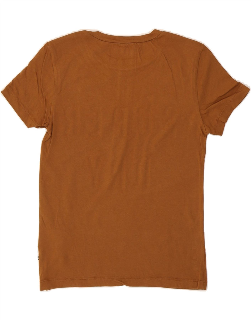 VANS Womens Graphic T-Shirt Top UK 6 XS Brown Cotton Vintage Vans and Second-Hand Vans from Messina Hembry 
