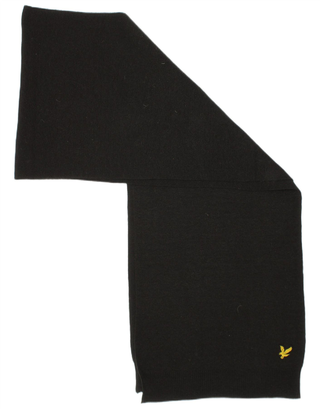 Lyle & Scott Mens Rectangle Scarf One Size Black Polyester