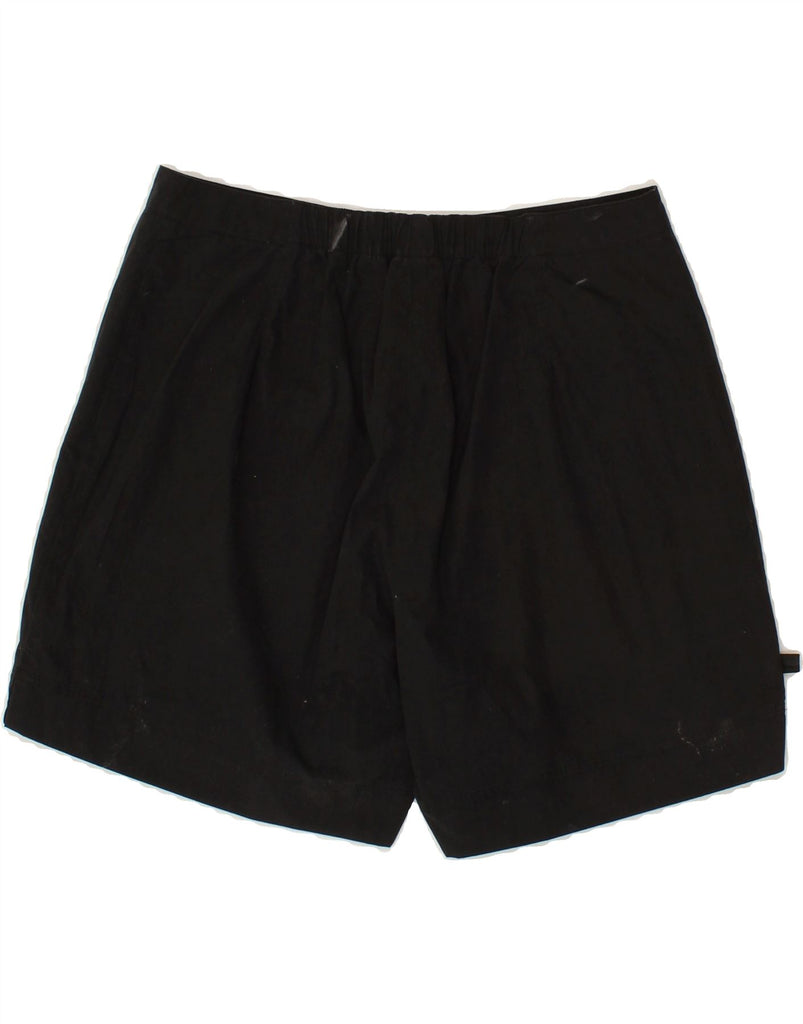 ADIDAS Womens Chino Shorts UK 10 Small W27 Black Polyester | Vintage Adidas | Thrift | Second-Hand Adidas | Used Clothing | Messina Hembry 