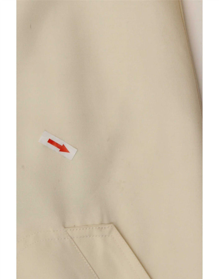 Vintage Womens Trench Coat UK 8 Small Off White Polyester