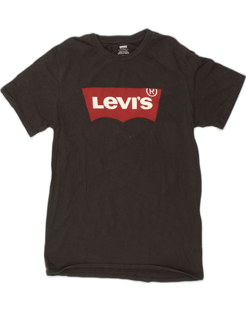 LEVI'S Mens Graphic T-Shirt Top Small Black Cotton | Vintage Levi's | Thrift | Second-Hand Levi's | Used Clothing | Messina Hembry 