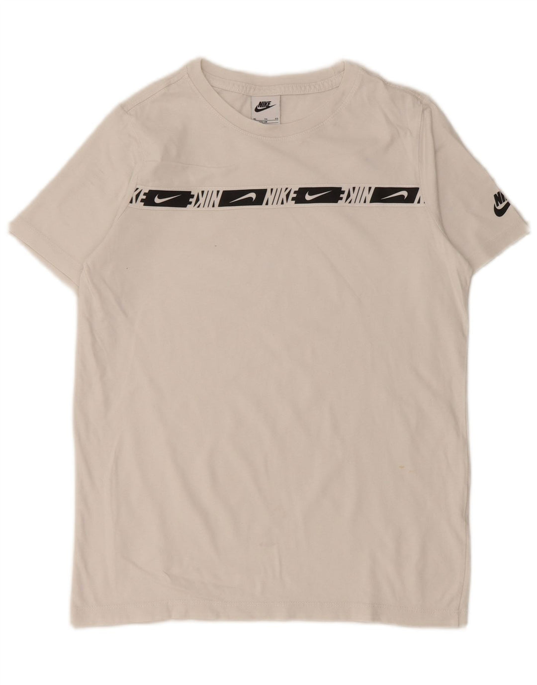 NIKE Boys Graphic T-Shirt Top 13-14 Years XL White