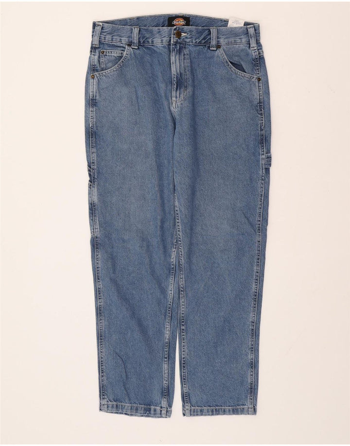 DICKIES Mens Cargo Tapered Jeans W32 L30  Blue Cotton