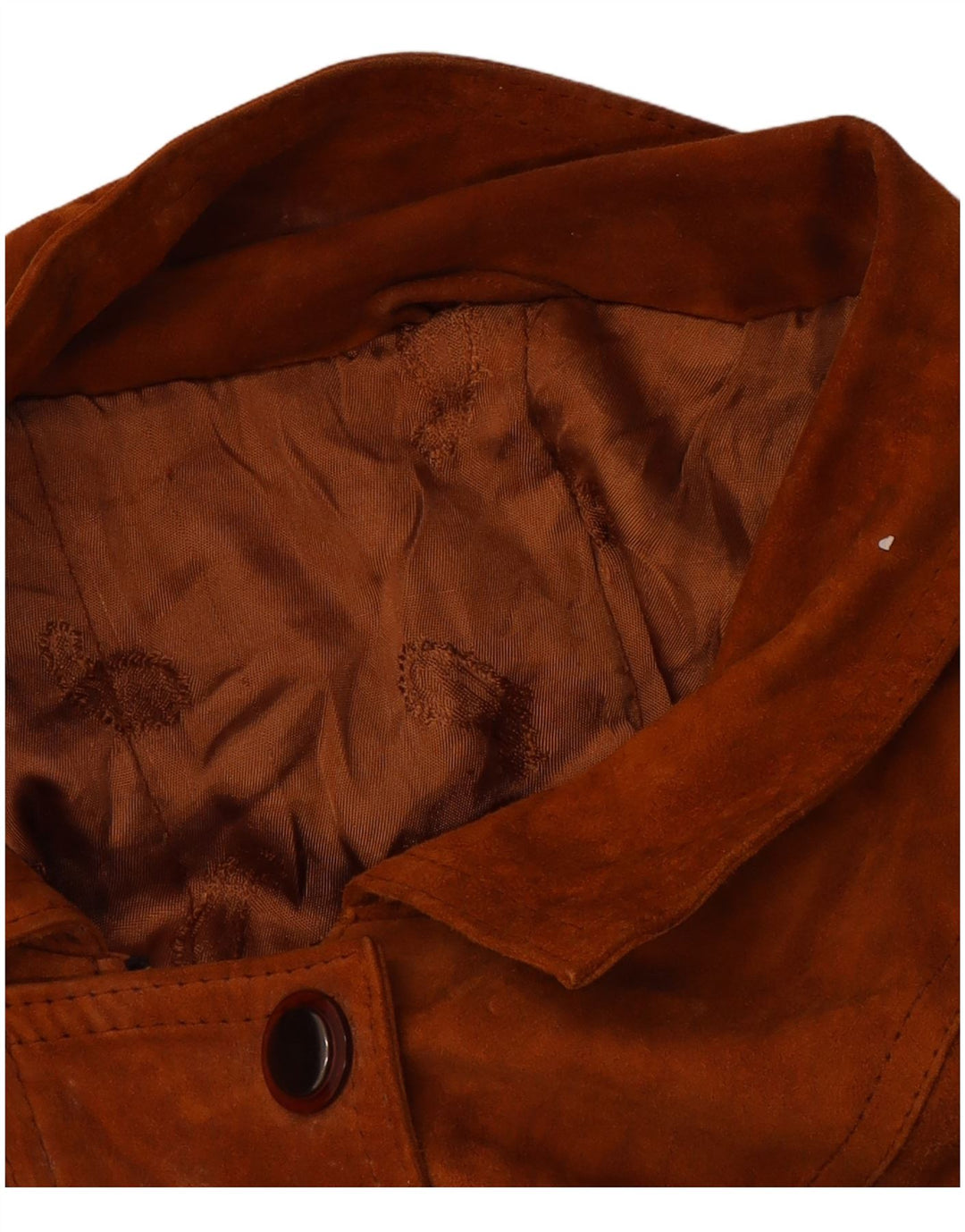 Vintage Womens Suede Overcoat UK 16 Large Brown