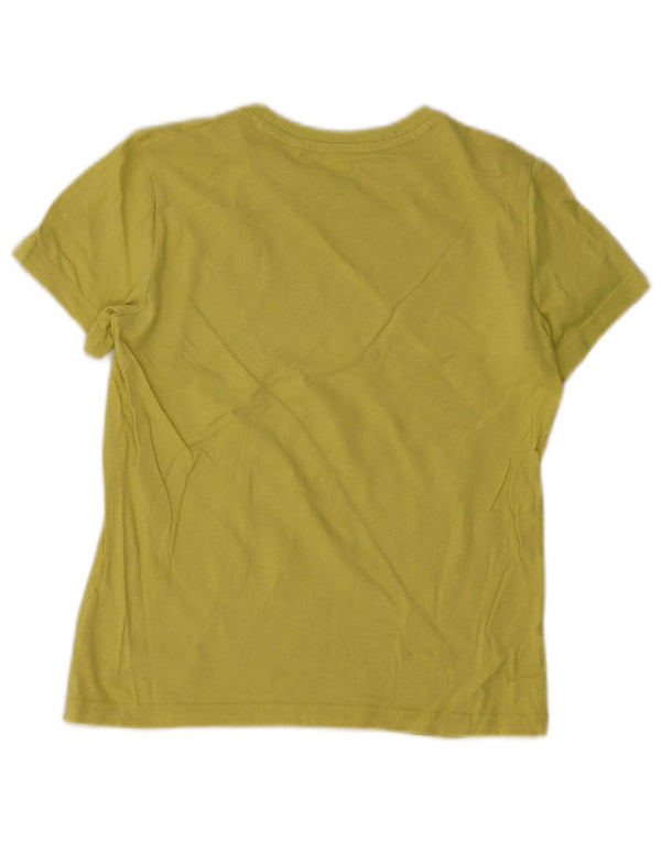 Puma Boys Graphic T-Shirt Top 11-12 Years Yellow Cotton