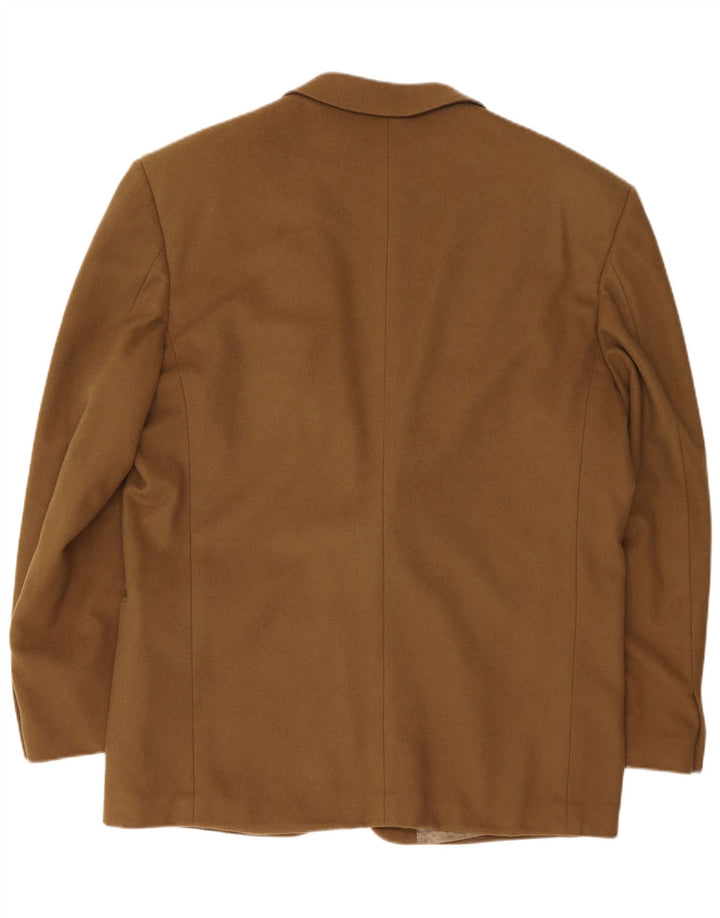 Bianchi Mens 2 Button Blazer Jacket IT 54 2XL Brown Cashmere
