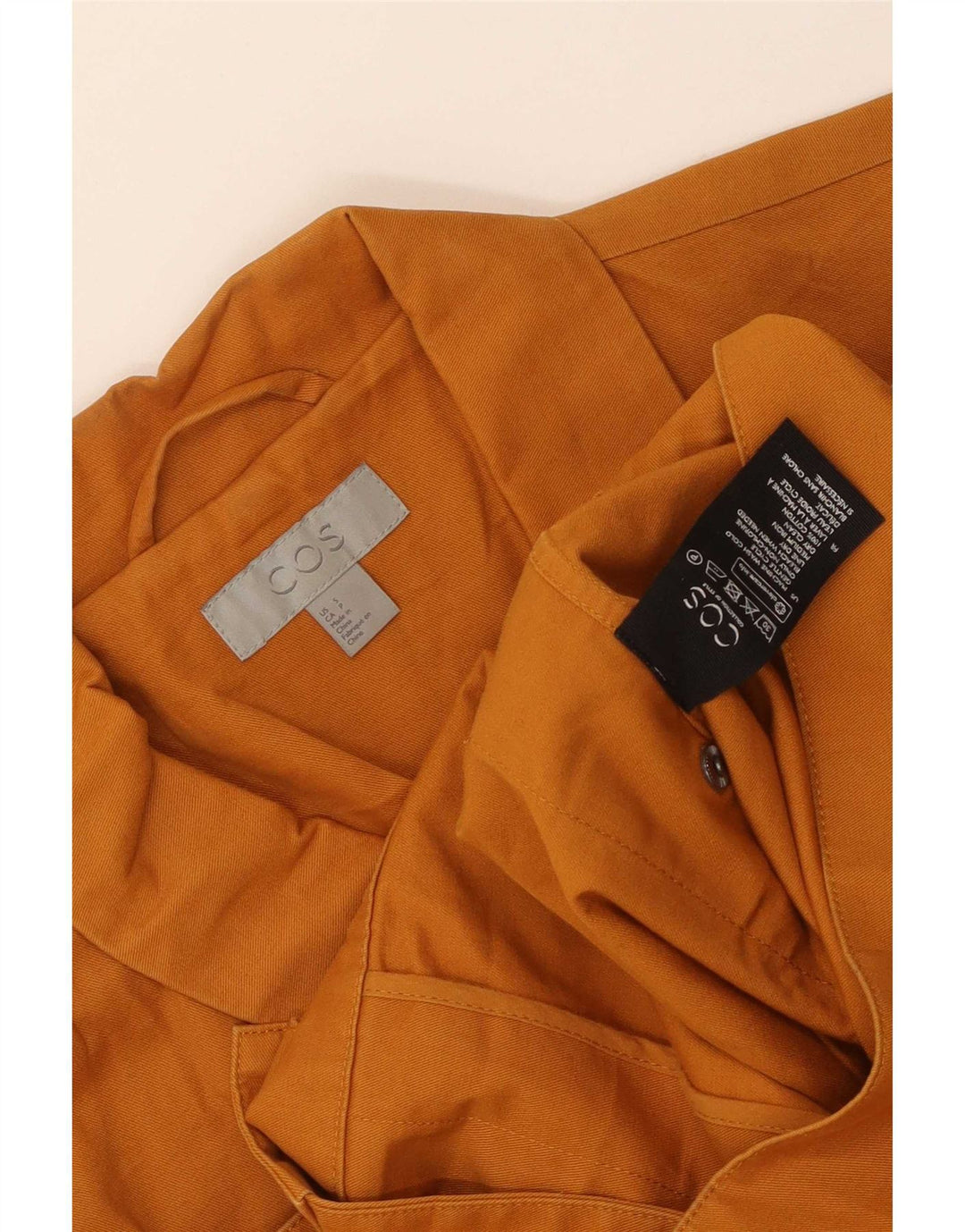 Cos Mens Utility Jacket UK 36 Small Orange Cotton