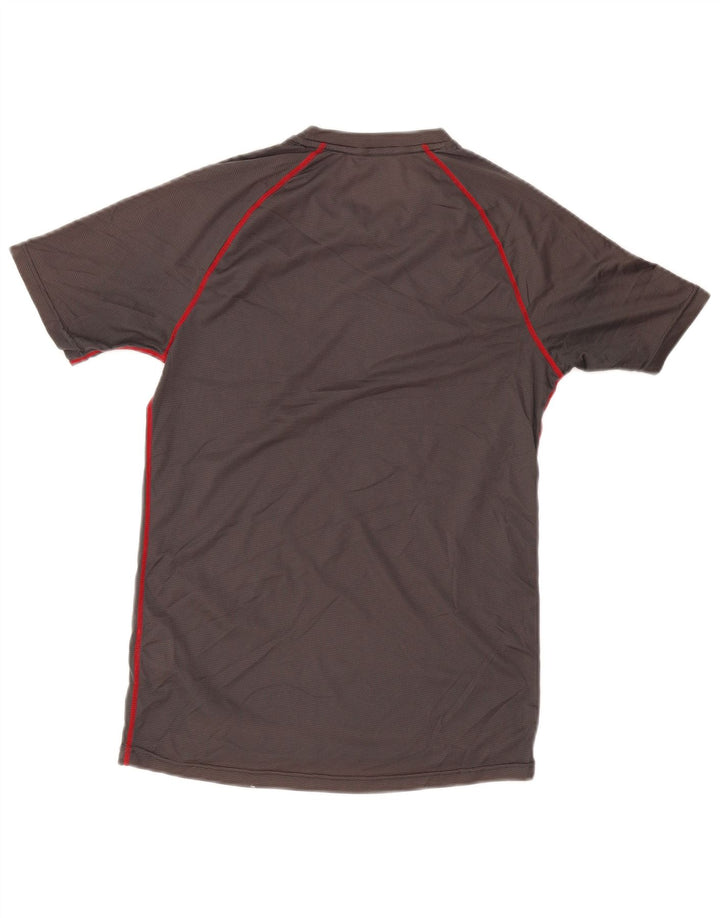 MOUNTAIN WAREHOUSE Mens T-Shirt Top Small Grey Check