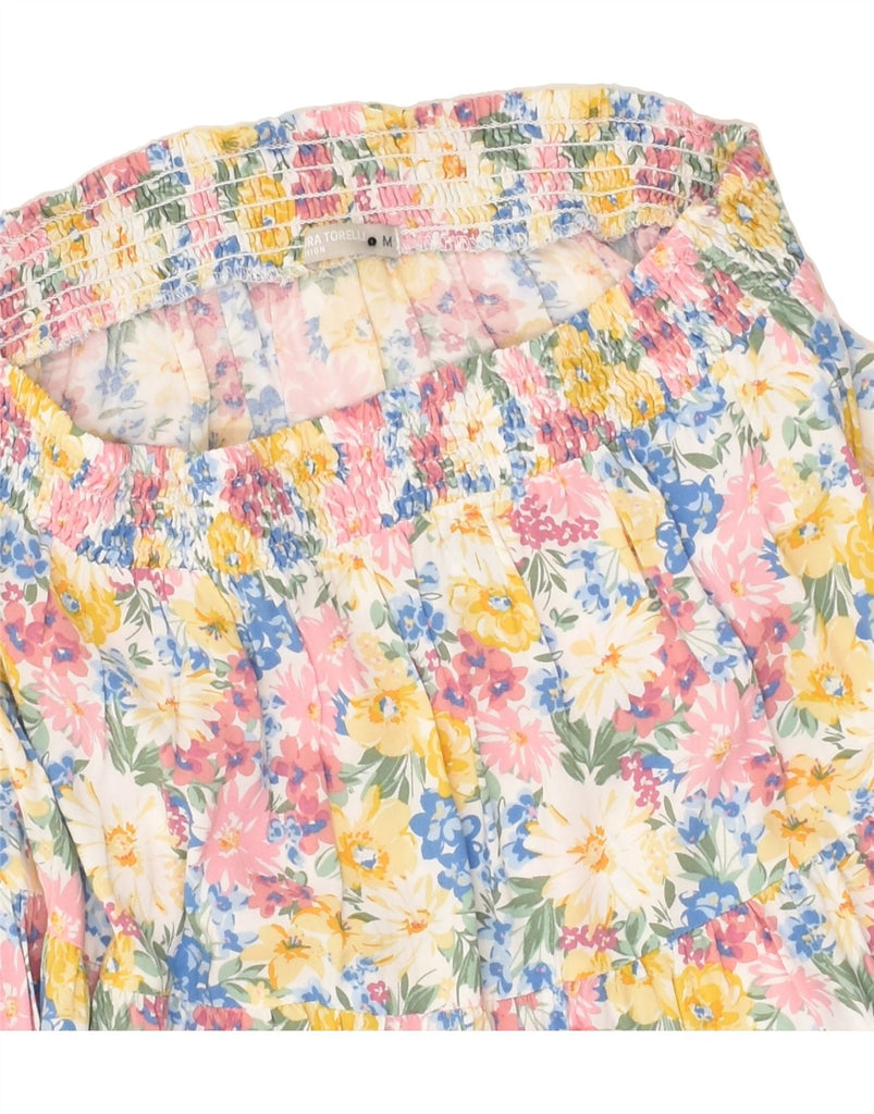 LAURA TORELLI Womens Gypsy Skirt UK 14 Medium W32 Multicoloured Floral | Vintage Laura Torelli | Thrift | Second-Hand Laura Torelli | Used Clothing | Messina Hembry 