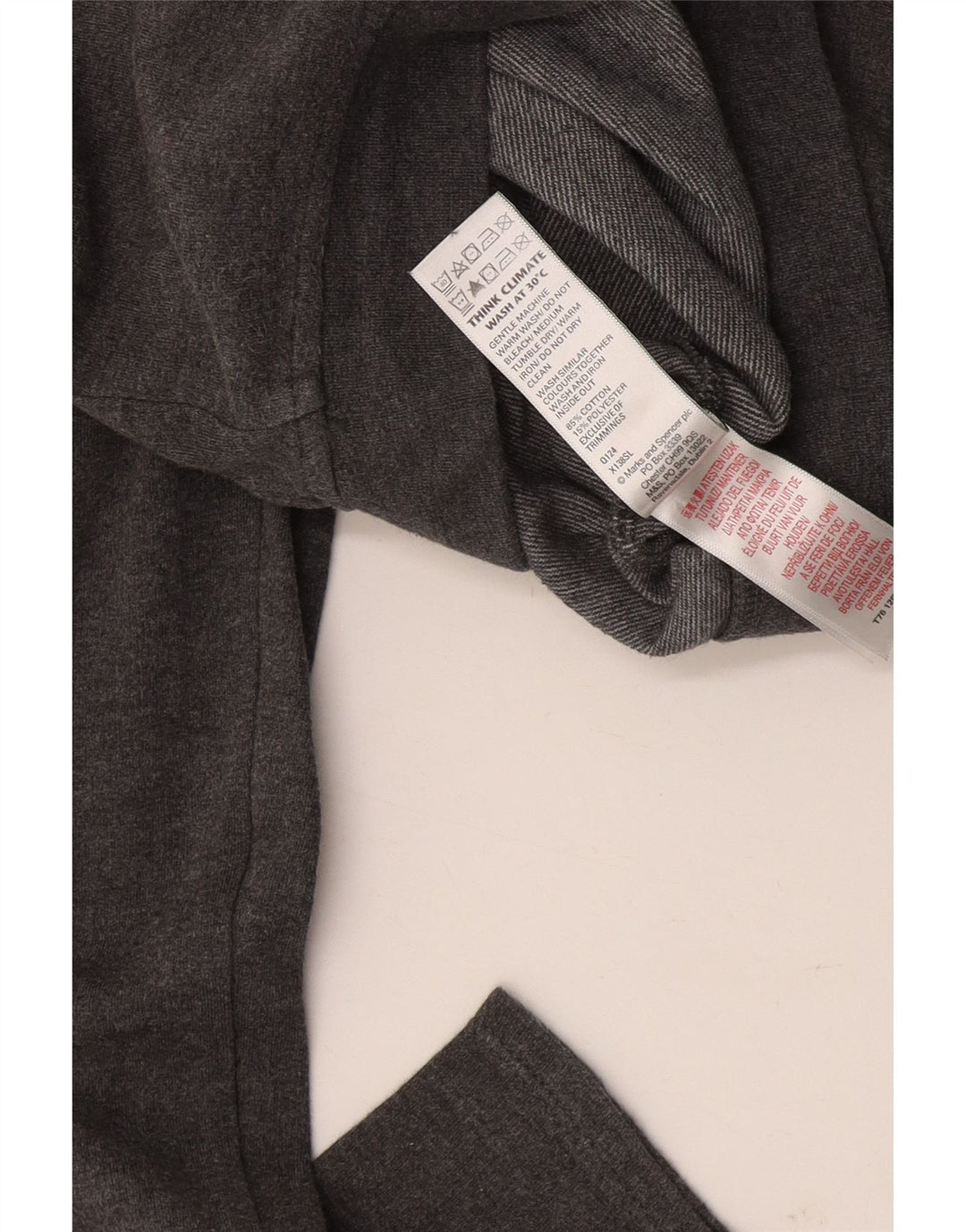 MARKS & SPENCER Girls Tracksuit Trousers 9-10 Years  Grey Cotton