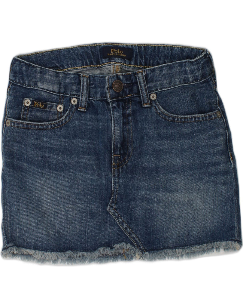 POLO RALPH LAUREN Girls Denim Skirt 6-7 Years W24 Blue Cotton | Vintage Polo Ralph Lauren | Thrift | Second-Hand Polo Ralph Lauren | Used Clothing | Messina Hembry 