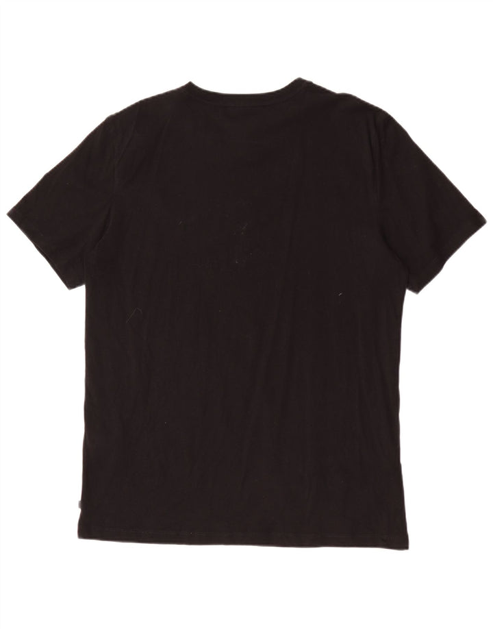 Ted Baker Mens Graphic T-Shirt Top Size 3 Medium Black Cotton