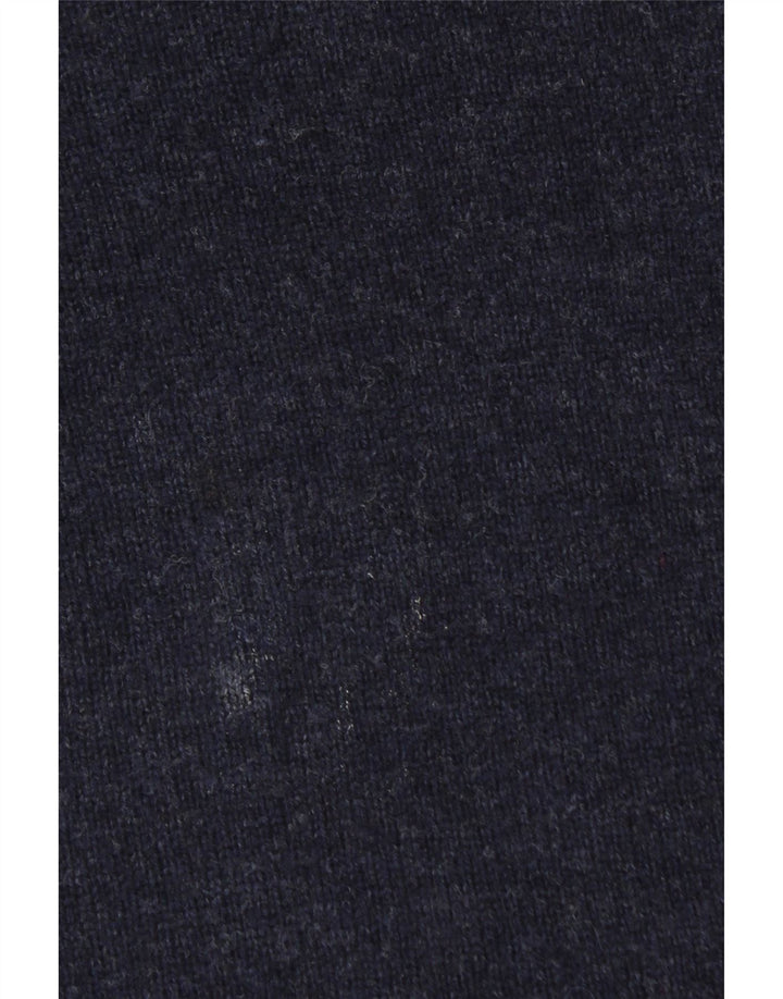 JAMES PRINGLE Mens Crew Neck Jumper Sweater Large Navy Blue Wool