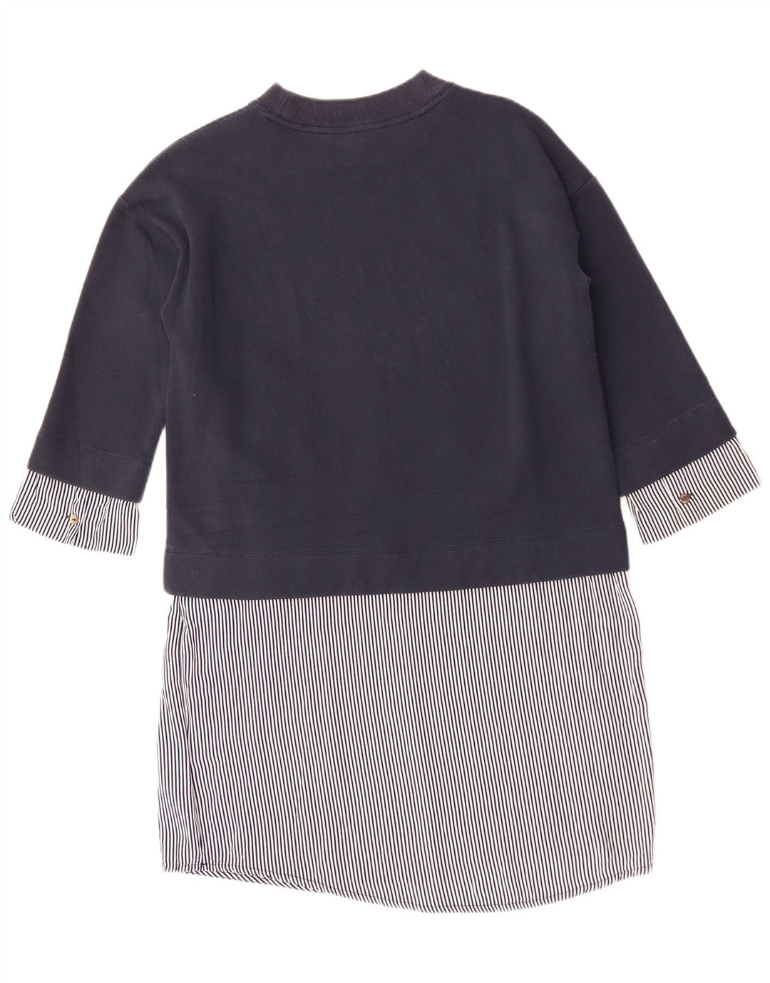 TOMMY HILFIGER Womens Shift Dress UK 14 Medium Navy Blue Colourblock